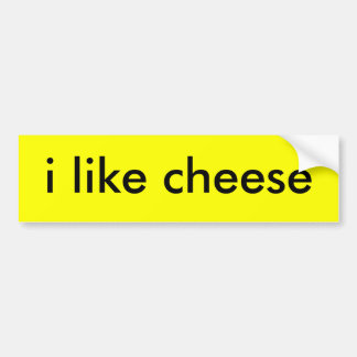 Autocollant De Voiture j'aime le fromage