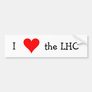 Autocollant De Voiture J'aime le LHC