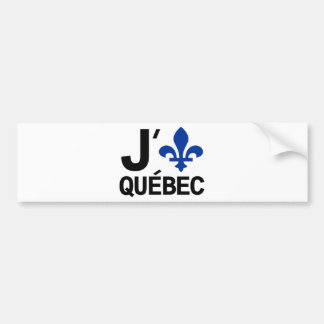 Autocollant De Voiture J'aime le Québec