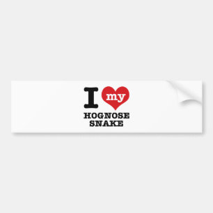 Autocollant De Voiture J'aime le serpent de Hognose