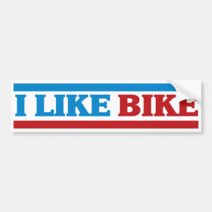 Autocollant De Voiture J'aime le vélo