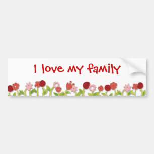 Autocollant De Voiture J'aime ma famille