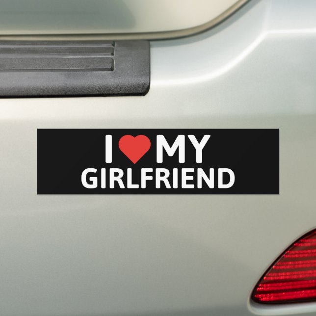 Autocollant De Voiture J'Aime Ma Fille (En voiture)