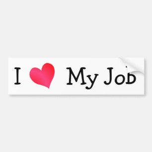 Autocollant De Voiture J'Aime Ma Motivation De Travail