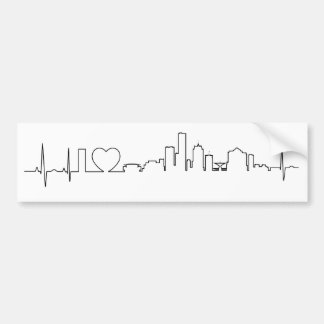 Autocollant De Voiture J'aime Milwaukee dans un style extraordinaire