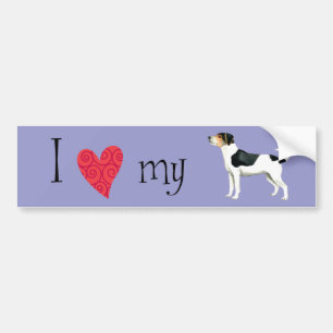Autocollant De Voiture J'aime mon bumper danois-suédois Farmdog