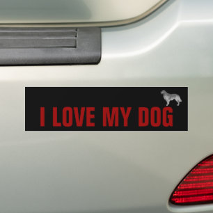 Autocollant De Voiture J'aime mon chien