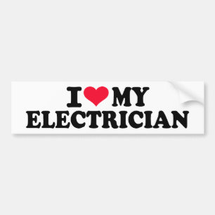 Autocollant De Voiture J'aime mon électricien