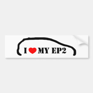 Autocollant De Voiture J'aime mon EP2