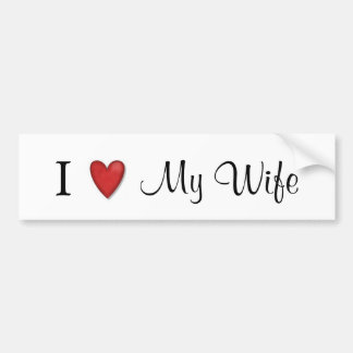 Autocollant De Voiture J'aime mon épouse