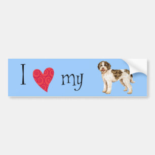 Autocollant De Voiture J'aime mon Lagotto