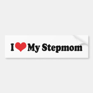 Autocollant De Voiture J'Aime Mon Sticker Bumper StepMom