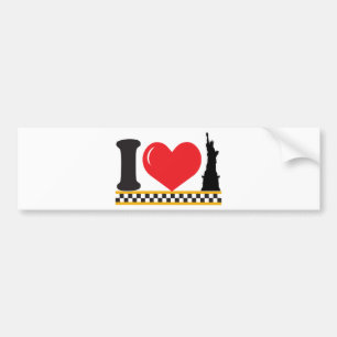 Autocollant De Voiture J'aime New York