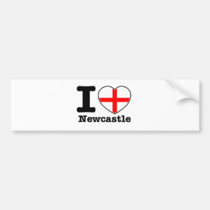 Autocollant De Voiture J'aime Newcastle