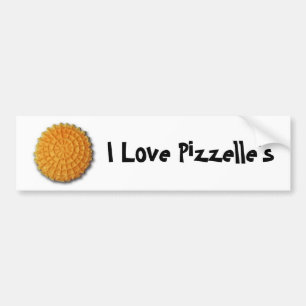 Autocollant De Voiture J'aime Pizzelle