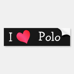 Autocollant De Voiture J'aime Polo