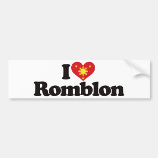 Autocollant De Voiture J'aime Romblon