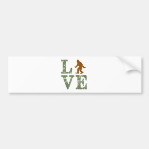 Autocollant De Voiture J'aime Sasquatch