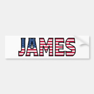 Autocollant De Voiture James Nom Vorname USA Aufkleber Sticker Auto