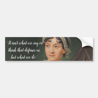 Autocollant De Voiture Jane Austen portrait and quote