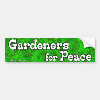 Autocollant De Voiture Jardiniers pour la paix