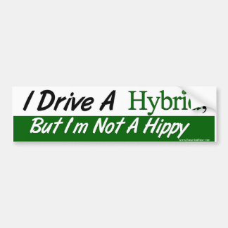 Autocollant De Voiture Je conduis un hybride, mais je ne suis pas une