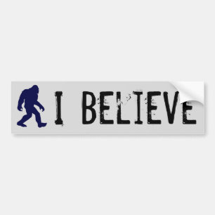 Autocollant De Voiture Je crois en Bigfoot Bumper Sticker