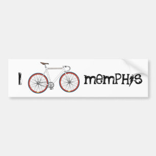 Autocollant De Voiture Je fais du vélo l'adhésif pour pare-chocs de
