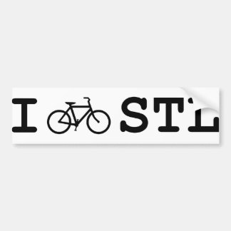 Autocollant De Voiture Je fais du vélo STL pour votre véhicule