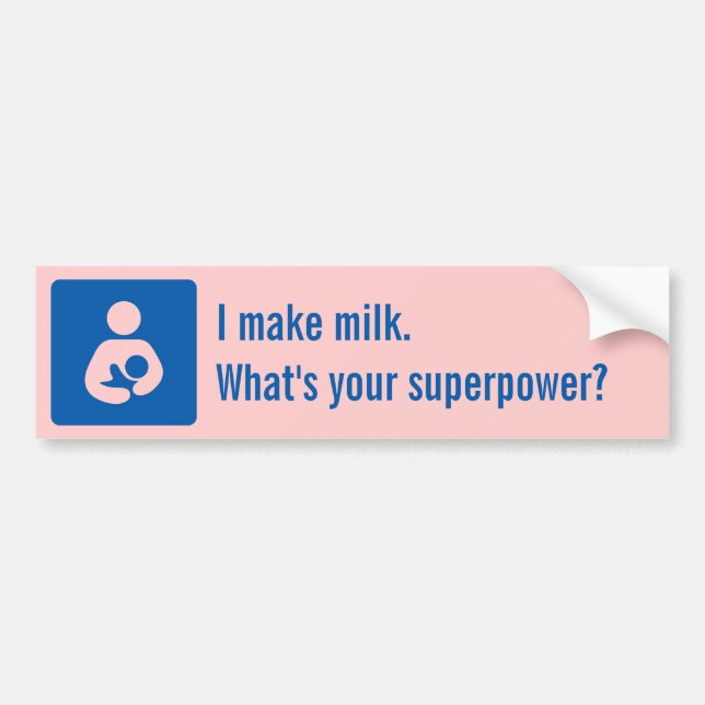 Autocollant De Voiture Je fais le lait. Quelle est la votre (Devant)
