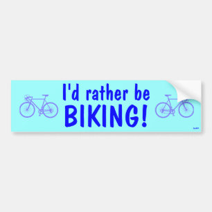 Autocollant De Voiture Je ferais du vélo plutôt !