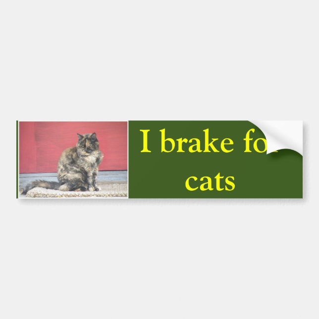 Autocollant De Voiture Je freine les chats (Devant)