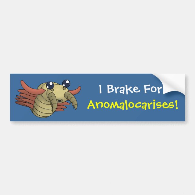 Autocollant De Voiture Je freine pour Anomalocarises ! (Devant)