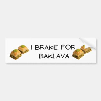 Autocollant De Voiture Je freine pour Baklava