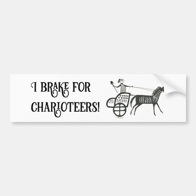 Autocollant De Voiture Je freine pour Charioteers Mycenaean Sticker pare- (Devant)