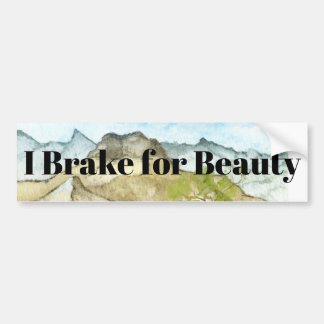 Autocollant De Voiture Je freine pour la beauté