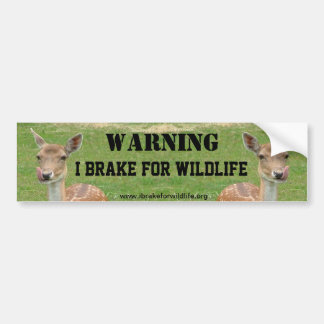 Autocollant De Voiture Je freine pour l'adhésif pour pare-chocs de faune