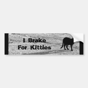 Autocollant De Voiture Je freine pour l'adhésif pour pare-chocs de minou