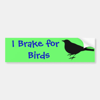 Autocollant De Voiture Je freine pour l'adhésif pour pare-chocs d'oiseaux