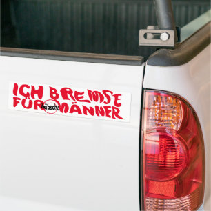Autocollant De Voiture Je freine pour les beaux hommes
