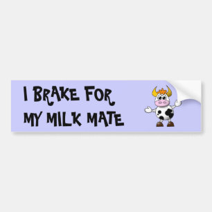 Autocollant De Voiture Je freine pour mon Milkmate