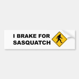Autocollant De Voiture Je freine pour Squatch