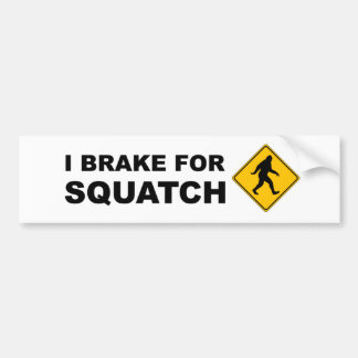 Autocollant De Voiture Je freine pour Squatch