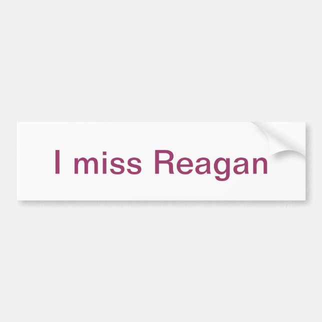 Autocollant De Voiture Je manque Reagan (Devant)