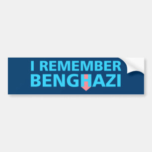 Autocollant De Voiture Je me rappelle Benghazi