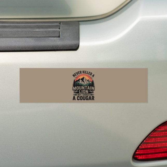 Autocollant De Voiture Je n'ai jamais tué un lion de montagne, mais j'ai  (En voiture)