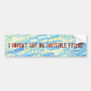 Autocollant De Voiture Je n'ai pas de sticker pour ami invisible