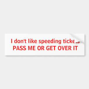 Autocollant De Voiture Je n'aime pas expédier le ticketsPASS J'OU