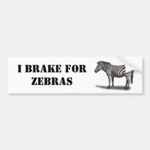 AUTOCOLLANT DE VOITURE JE PASSE POUR ZEBRAS