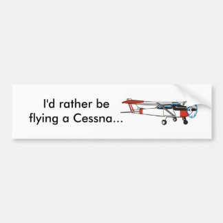 Autocollant De Voiture Je piloterais plutôt un Cessna